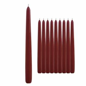 Leuchterkerzen 22x240mm  burgund 10er