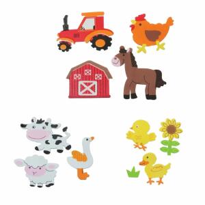 Moosgummi Sticker  Bauernhof 29 Stück, selbstklebend, Glorex