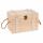 Schatztruhe mit Griffen  24x16,5x15,5cm, mit Verschluß, aus Holz