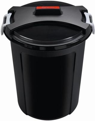 MATRIX-Tonne 48x55cm  schwarz, Volumen: 46 Liter, mit Clip-Verschluss