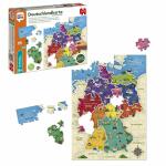 Puzzle 130 Teile Ich  lerne Deutschlandkarte, 50 x 35,5...