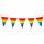 Wimpelkette Kunststoff 8m  Regenbogen, PE, Boland