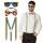Accessoires Rainbow  Brille Hosenträger Fliege, Boland