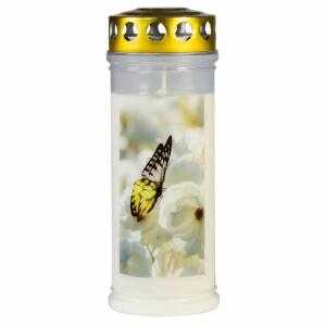 Gedenkkerze 70x170mm  Schmetterling