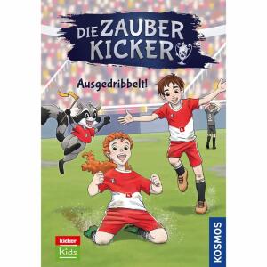 Die Zauberkicker 2  Ausgedribbelt!, Abenteuer im Fußballinternat,, in Kooperation mit der erfolgreichen und, bekannten Fußballzeitschrift "Kicker",, von Benjamin Schreuder, illustriert von Betty Bonn,, 128 Seiten, ab 8 Jahren,, kicker kids, KOSMOS