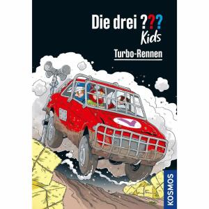 Die drei ??? Kids  Turbo-Rennen, Band 81,, von Boris Pfeiffer, illustriert von Kim Schmidt,, 128 Seiten, ab 8 Jahren,, KOSMOS