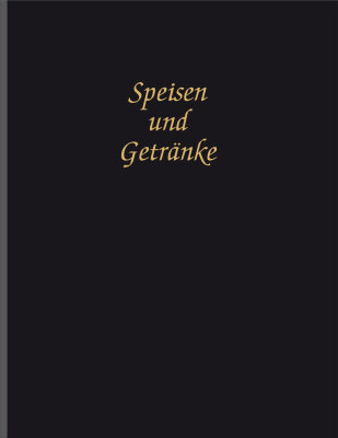 Adina Speisekarte Menümappe A4 schwarz Lederoptik aus Vinyl