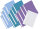 Adina 13x Schnellhefter Pastellfarben 1020109  3xtür,3xpk,3xvio,3xhbl+ws