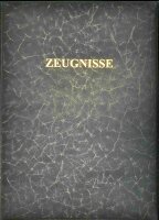 ADINA Zeugnissmappe schwarz nero gepolsterter Deckel Kunststoff lederartig
