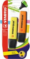 STABILO BOSS ORIGINAL 2er Blister gelb orange