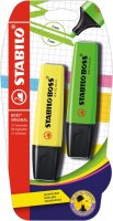 STABILO BOSS ORIGINAL 2er Blister gelb grün