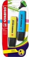 STABILO BOSS ORIGINAL 2er Blister gelb blau