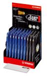 Stabilo Kugelschreiber exam grade Display 50 ST/2 Farben blau/schwarz