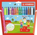 Stabilo Fasermaler Trio A-Z XL Kartonbox Box XL 240 ST/20...
