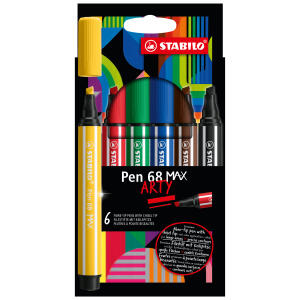 STABILO Pen 68 MAX 6er Etui „ARTY"