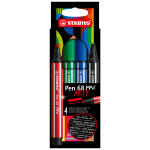 STABILO Pen 68 MAX 4er Etui „ARTY"
