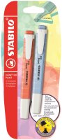 STABILO swing cool Pastel 2er Blister Wolkenblau Korallrot