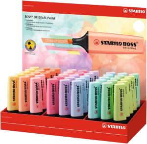 Stabilo Textmarker BOSS Pastel Display 45 ST/10 Farben