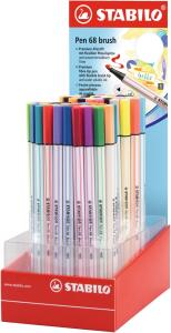 Stabilo Pinselmaler Pen 68 brush Display 80 ST/24 Farben