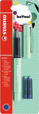 Stabilo Füller beFab! minze + 2 Patronen bl Blister 1 ST/1 Farbe Pastell minze
