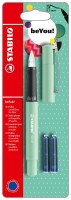 Stabilo Füller beFab! minze + 2 Patronen bl Blister 1 ST/1 Farbe Pastell minze