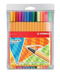 Stabilo Tintenschreiber Display point Indiv Display Etuis 30 ST/15 Farben Indi.