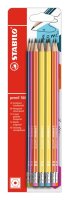 STABILO pencil 160 mit Radierer HB sortiert 10er Blister