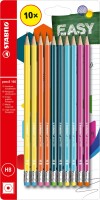 STABILO pencil 160 mit Radierer HB sortiert 10er Blister
