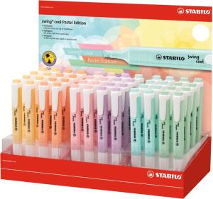 Stabilo Textmarker swing cool Pastel Display 48 ST/6 Farben