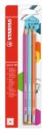 STABILO pencil 160 mit Radierer HB pink blau orange 3er...