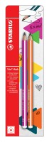 STABILO Trio dick HB pink orange 2er Blister