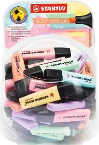 Stabilo Textmarker BOSS pastel Display 60St Bonbonglas 60 ST/6 Farben