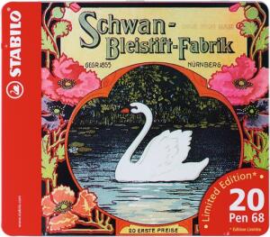 Stabilo Fasermaler Pen 68 Metalletui 20 ST in 20 Farben