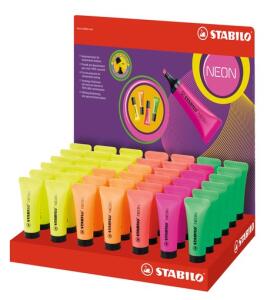 Stabilo Textmarker NEON Display 42St 5 Farben