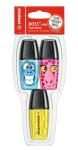 Stabilo Textmarker BOSS MINI Funnimals Etui 3 ST/3 Farben
