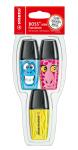 Stabilo Textmarker BOSS MINI Funnimals Etui 3 ST/3 Farben