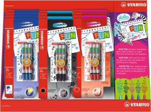 Stabilo Rollerball Refill FUN medium 12er Display sortiert