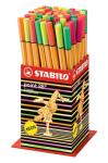 Stabilo Fineliner point 88 Display 50 ST/5 Farben Neon