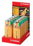 Stabilo Tintenschreiber point 88 neon Displ Zebrui 10 ST