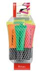 STABILO NEON 8er Netz 4 gelb 2 grün je 1 orange pink