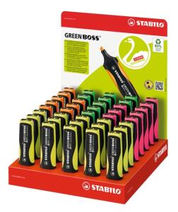 Stabilo Textmarker GREEN BOSS Display 40 ST/4 Farben