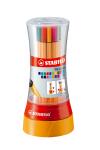 Stabilo Tintenschreiber point 88 Twister 19St in 19 Farben i. Kunststoff Box