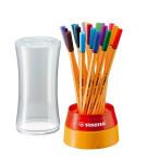 Stabilo Tintenschreiber point 88 Twister 19St in 19 Farben i. Kunststoff Box