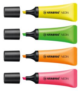 Stabilo Textmarker NEON Faltschachtel 10St Faltschachtel 10 ST/4 Farben