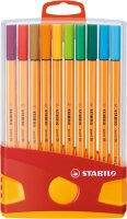 STABILO point 88 20er ColorParade rot/orange mit...