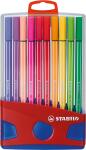 STABILO Pen 68 20er ColorParade rot/blau mit Hängelasche