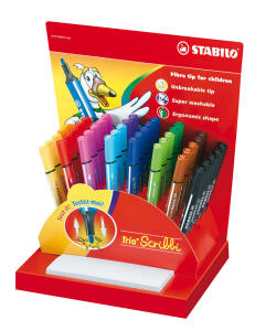 Stabilo Filzstift Trio Scribbi Display 40 ST/14 Farben