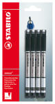 Stabilo FINELINER SESNSOR fine Blister 4 ST/1 Farbe schwarz