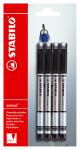 Stabilo FINELINER SESNSOR fine Blister 4 ST/1 Farbe schwarz