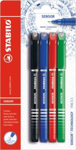 STABILO SENSOR 4er Blister Standard